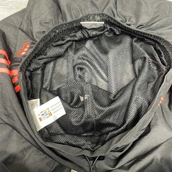 Adidas Vintage Mesh Lined 3 Stripe Track Windbreaker Pants AUZ001 Large - Picture 16 of 16